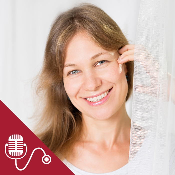 Lena Levin with podcast image